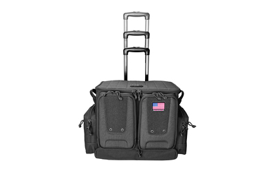 GOGPS-2112ROBB_1 GPS Tactical Rolling Range Bag – Holds 10 Handguns
