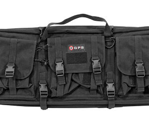 GPS Double Rifle Case 28″ Black – 600D Polyester