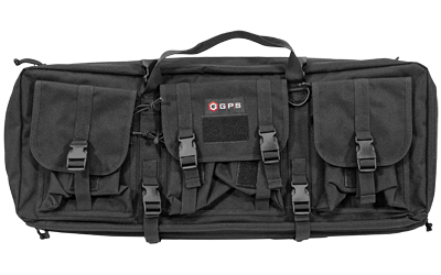 GOGPS-DRC28_1 GPS Double Rifle Case 28″ Black – 600D Polyester