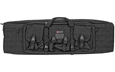 GOGPS-DRC42_1 GPS Double Rifle Case 42″ Black — 600D Polyester