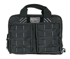 GPS Tactical Quad +2 Range Bag — Holds 6 Handguns, Black