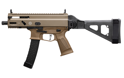 Grand Power Stribog SP9A3S 9mm Pistol, 5.50″ Barrel, FDE