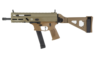 GRP197892029995_1 Grand Power Stribog SP9A3G 9mm 8″ Threaded Pistol FDE