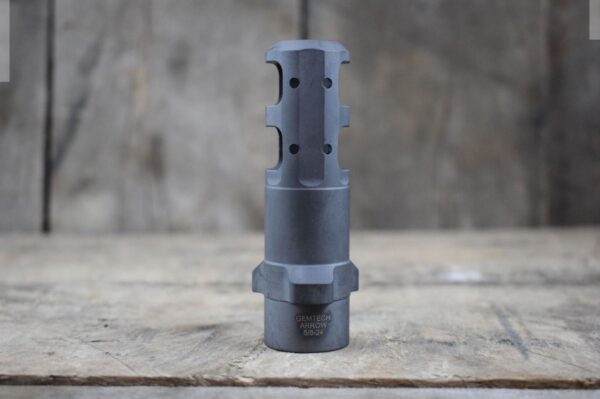 GT34706 Gemtech Tri-Lock .338 Lapua Magnum Muzzle Brake 5/8×24