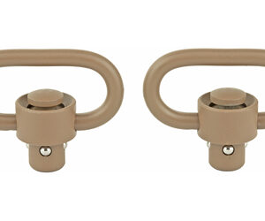 GrovTec Heavy-Duty Push-Button Swivels FDE 1-1/4″ (2-Pack)