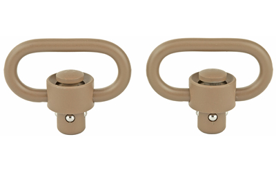 GrovTec Heavy-Duty Push-Button Swivels FDE 1-1/4″ (2-Pack)
