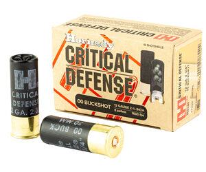 Hornady Critical Defense 12ga 2.75″ 00 Buckshot 8 Pellets 10ct