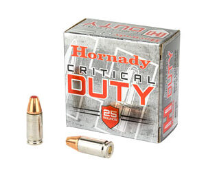 Hornady Critical Duty 9mm Luger +P 124 gr, 25 rd