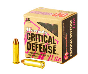 Hornady Critical Defense Lite .38 Special 90gr FTX – 25rd