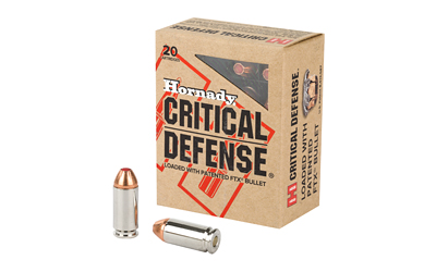 H91340_1 Hornady Critical Defense .40 S&W 165 gr FTX — 20rd