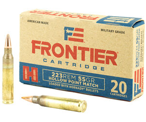 Hornady Frontier .223 Rem 55 gr HP Match, 20 rd