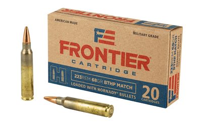 Hornady Frontier .223 Rem 68gr BTHP Match – 20rd Box