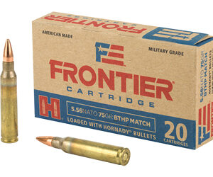 Hornady Frontier 5.56 NATO 75 gr BTHP Match – 20rd Box