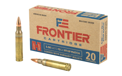 Hornady Frontier 5.56 NATO 75 gr BTHP Match – 20rd Box
