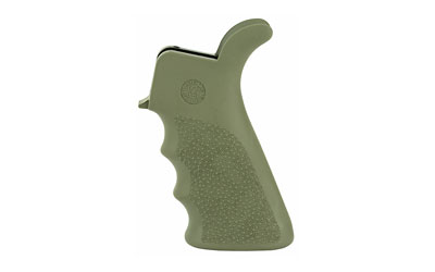 HO15021_1 Hogue Overmolded AR-15 Beavertail Grip w/ Finger Grooves – OD Green