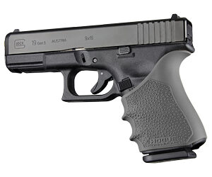 Hogue HandAll Beavertail Grip Sleeve for Glock G19 — Gray