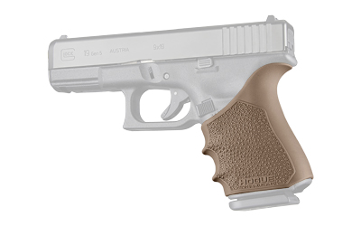 HO17053_1 Hogue HandAll Beavertail Grip Sleeve Glock 19/23 FDE