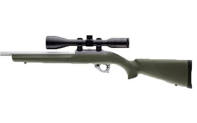Hogue OverMolded Stock — Ruger 10/22, OD Green