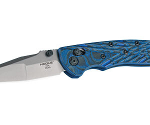 Hogue Deka 3.25 in Folding Knife, Blue G10