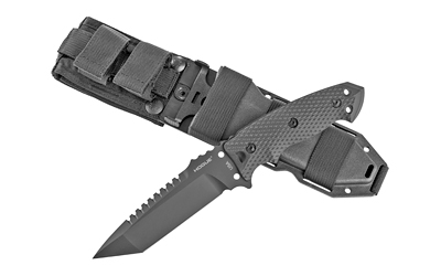 HO35129_1 Hogue EX-F01 5.5-inch Tanto Fixed Blade Knife, Black G10