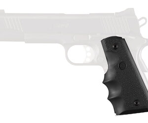 Hogue 45000 OverMolded 1911 Government Rubber Grip, Black