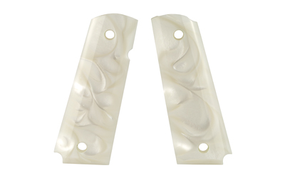 Hogue 1911 Govt Pearl Ambi Polymer Grip – White