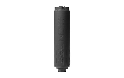 HUX2949_1 HUXWRX Flow 9K Ti 9mm Suppressor — 1/2×28, Cerakote Black