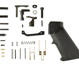 KAK AR-15 Lower Parts Lite Kit, No FCG, Black