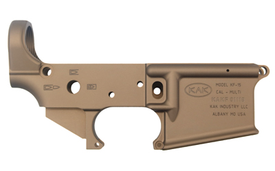 KAK801-0604-001F_1 KAK Industry KF-15 Forged AR-15 Stripped Lower FDE