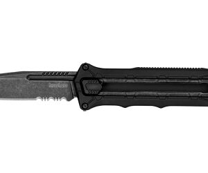 Kershaw Interstellar 2.70″ OTF Tanto Part Serrated BlackWash