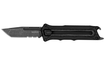 Kershaw Interstellar 2.70″ OTF Tanto Part Serrated BlackWash