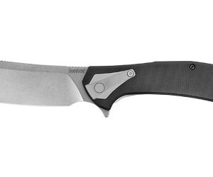 Kershaw Bracket 3.4-inch Cleaver Folding Knife, Black/Silver
