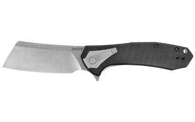Kershaw Bracket 3.4-inch Cleaver Folding Knife, Black/Silver