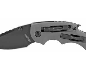 Kershaw Shuffle DIY 2.40″ Folding Drop Point Knife, Gray Handle
