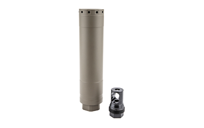 KGMRT-R30T-TM-FDE_1 Kgm Technologies R30T 7.62 Suppressor 1.75in Titanium FDE 5/8×24