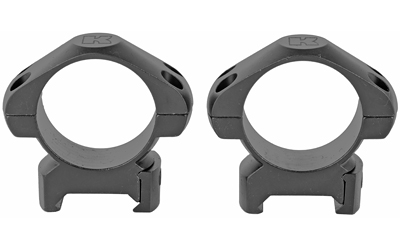 KON7404_1 Konus 7404 30mm Medium Steel Scope Rings, Matte Black