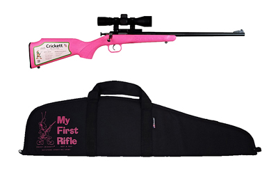 Keystone Crickett Gen 2 Pink Synthetic .22 LR Package