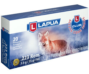 Lapua 223 Rem 55gr FMJ – 20rd Box