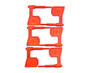 LBE Unlimited Rifle Chamber Safety Flag, Orange, 6-Pack
