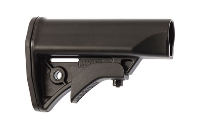 LW200-0124A01_1 LWRC Compact Adjustable Stock — Black (Mil-Spec)