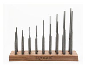Lyman Armorer’s 18 Pc Hex Punch Set w/ Walnut Stand