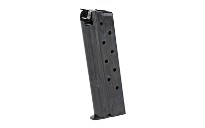 MCGCGOV10B_1 Mec-Gar 1911 8-Round Magazine — 10mm Blued Steel