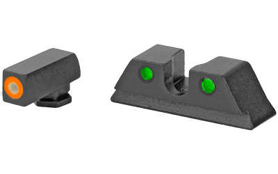 Meprolight Hyper-Bright Sights — Taurus G3C Green/Orange