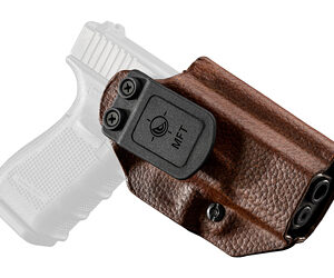 MFT Hybrid Leather Holster for Glock 19/23/44/45 — Brown