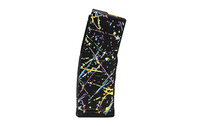 MGAM556MOD3NEON30_1 Amend2 MOD-3 30rd 5.56 NATO Neon Splatter Magazine