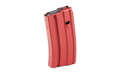DURAMAG 20RD 5.56 Aluminum AR Magazine, Red
