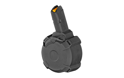 MGMPI1137_1 Magpul PMAG D-50 GL9-PCC 9mm 50rd Drum Magazine, Black
