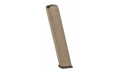 MGPMGLK-A8B-FDE_1 ProMag Glock 17/19/26 9mm 32-Round FDE Polymer Magazine