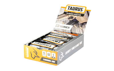 Taurus G3 15rd 9mm Magazine 12-Pack, Black Steel