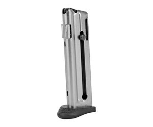 Walther P22Q .22 LR 10rd Magazine w/ Finger Rest – Stainless